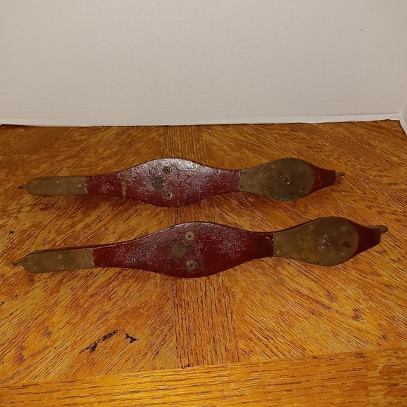 Antique Brass Iron Donoghue Racing Ice Speed Skate Shoes Union Hardware 17-1/2". - Picture 5 of 7